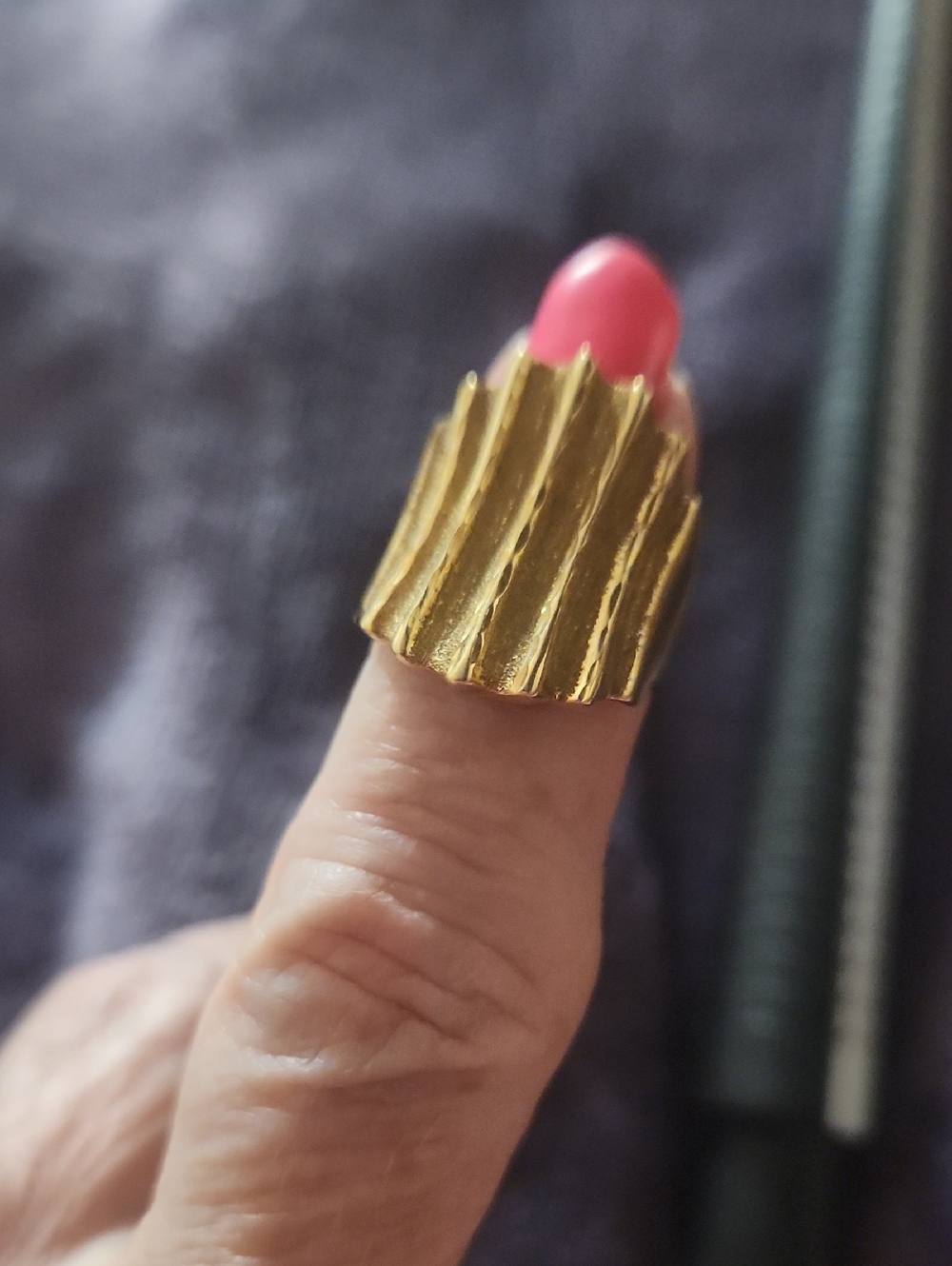 10kt Gold Textured Saddle Ring